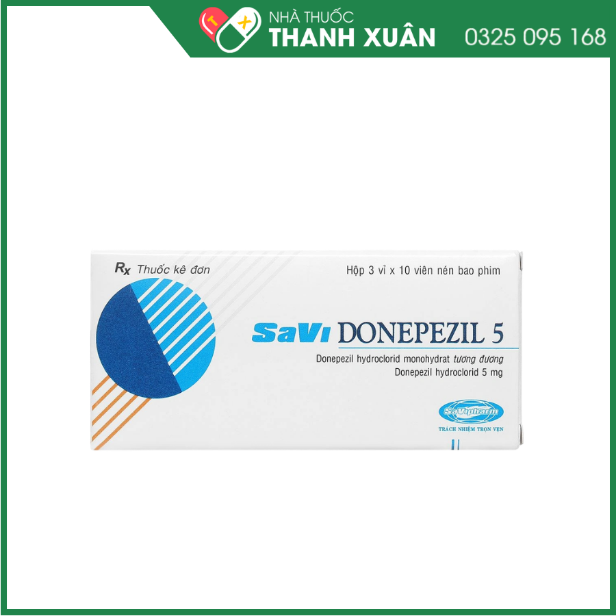 Savi Donepezil 5 điều trị triệu chứng sa sút trí tuệ
